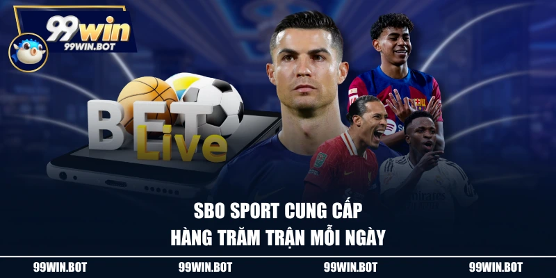 SBO Sport cung cấp hàng trăm trận mỗi ngày